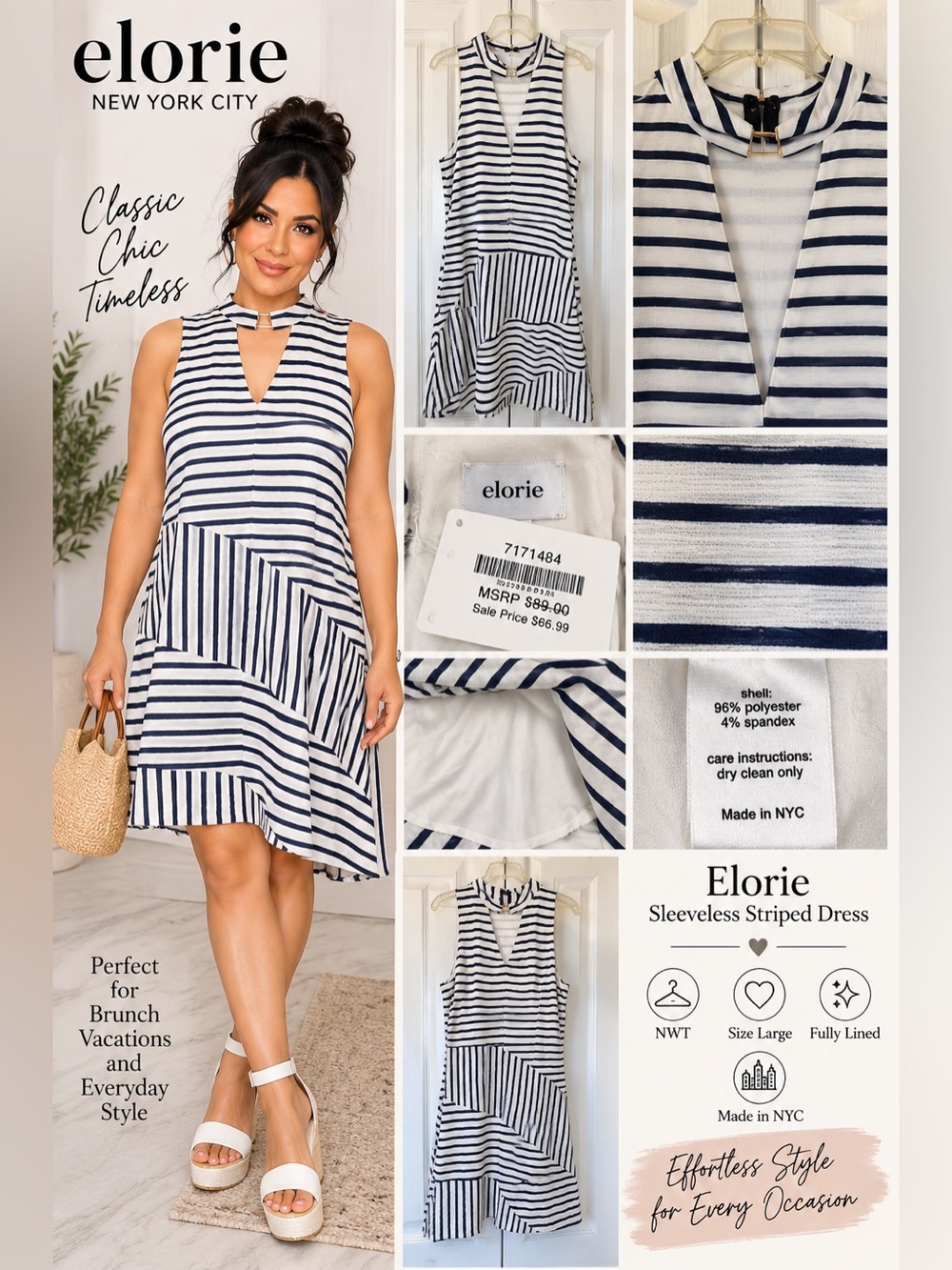 9233 - NWT Elorie Stripe Dress